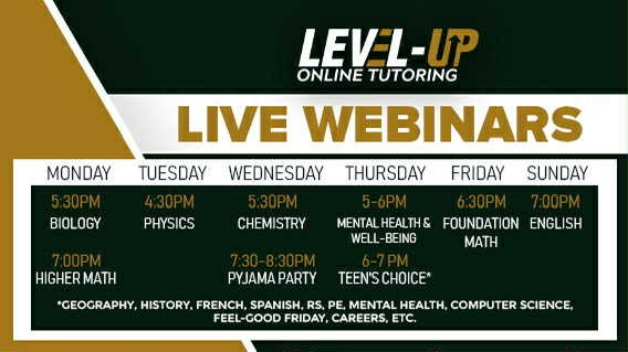 Level Up Timetable