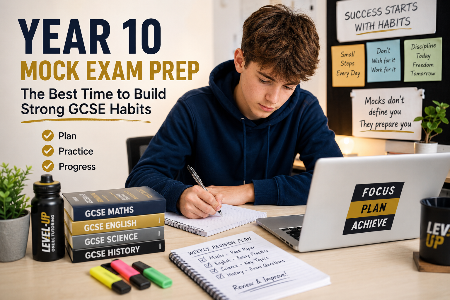 Year 10 student preparing for mock exams and building strong GCSE habits