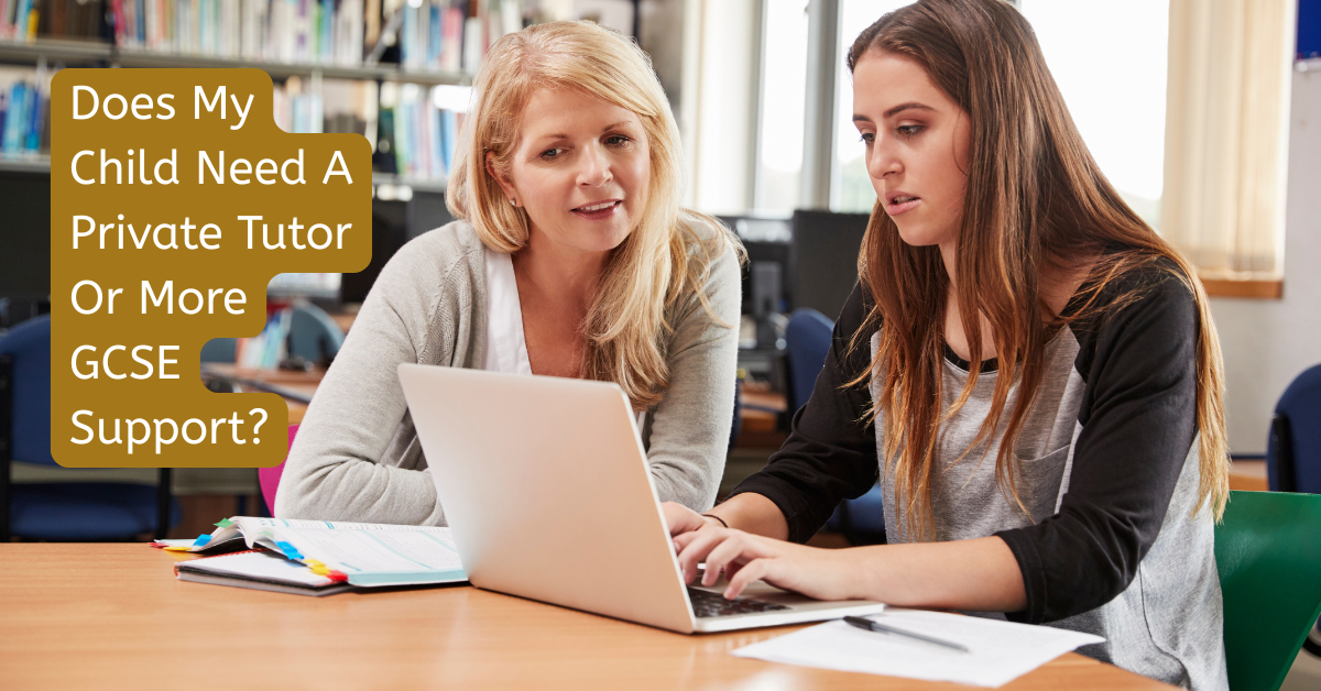 Parent deciding between hiring a private tutor or choosing wider GCSE support for their teenager